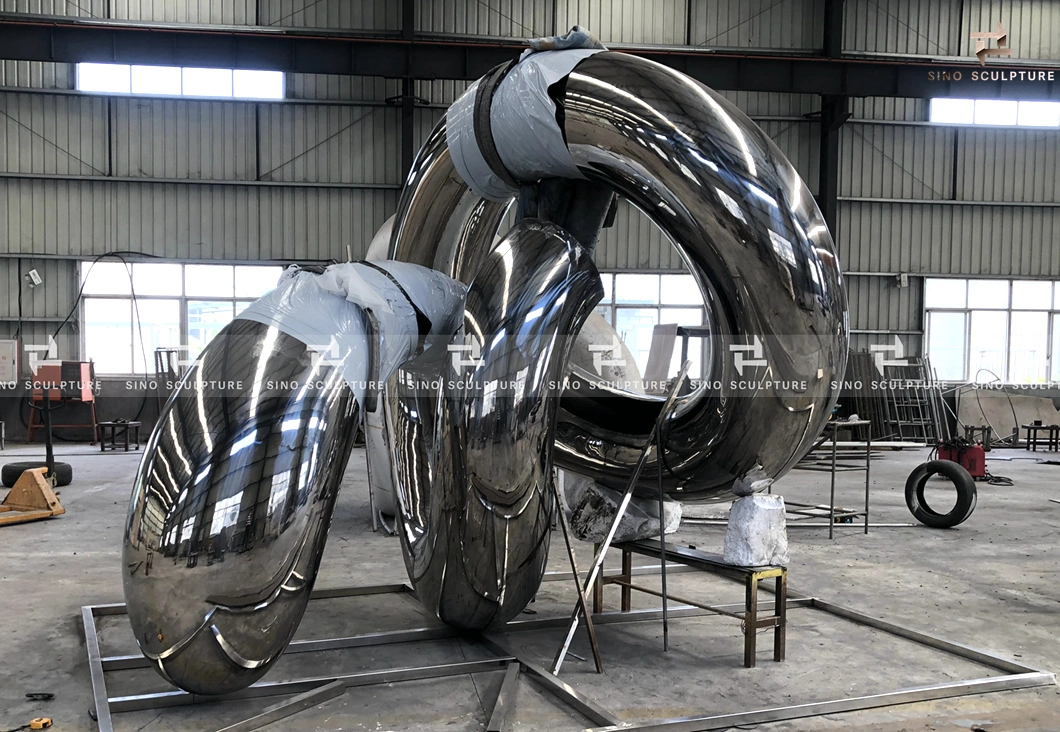 Mirror Polishing Stainless Steel Outdoor Crab Sculpture