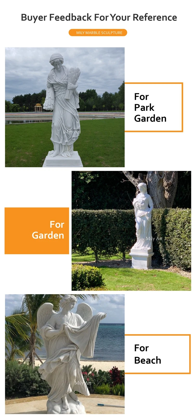 Outdoor Garden Natural Stone Hand Carved Life Size Marble Four Season Statue