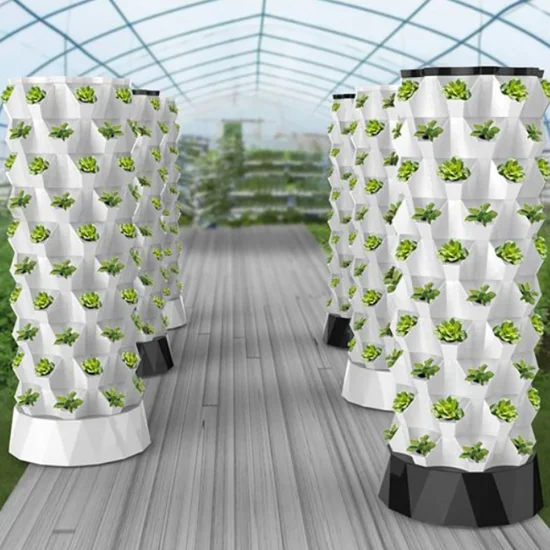 Irrigation System Aeroponics Indoor Hydroponic Growing Systems Home Vertical Farming Tower Garden with LED Light Vertical Growing Vegetables