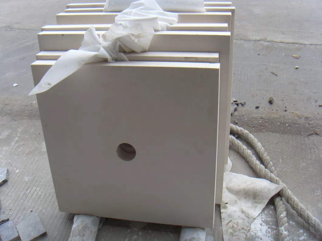 Turkey White Limestone Slab for Waterjet Tiles