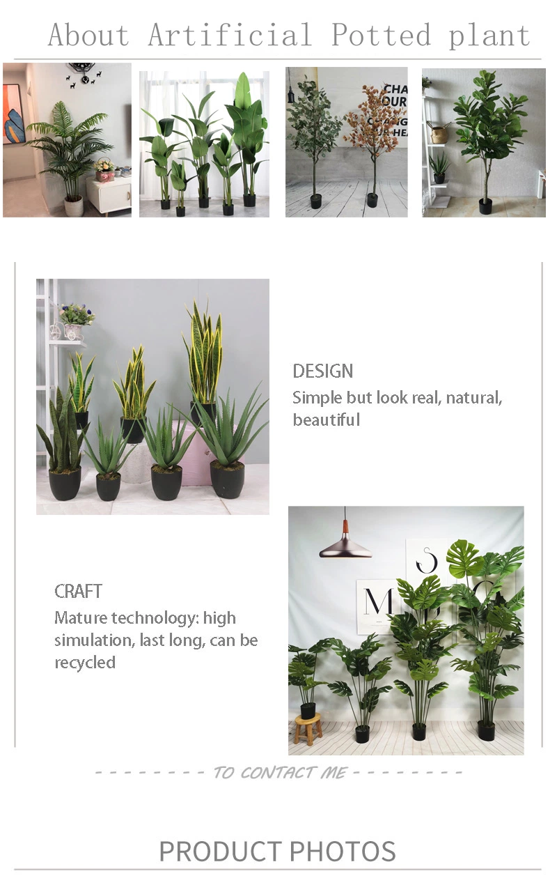Artificial Plant Tree Home Decor Bonsai Tree Plastic Plants Pots Garden