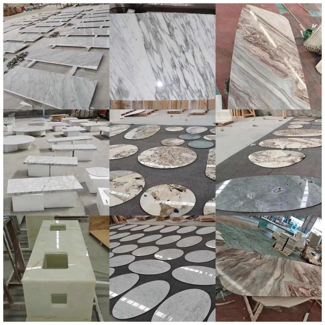 Kinds of Marble Cut Size to Floor/Wall/Countertop/Vanity Top/Mosaic/Stair Decoration for Commercial Project, Hotel, Villa