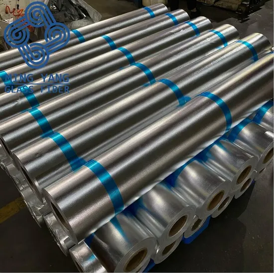 Fireproof Aluminum Coated Fiberglass Fabric Thermal Insulation Material 