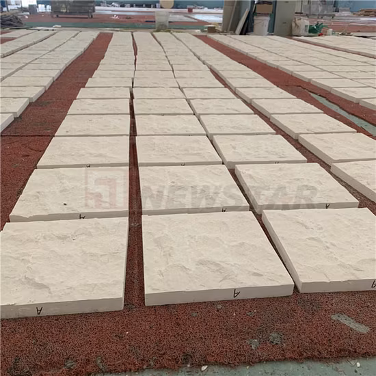 Natural Stone Split Honed Surface Cream Bello White Limestone Floor and Wall Tiles